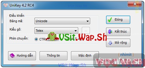 Ảnh từ UniKey - Bộ gõ tiếng Việt miễn phí phổ biến nhất trên windows